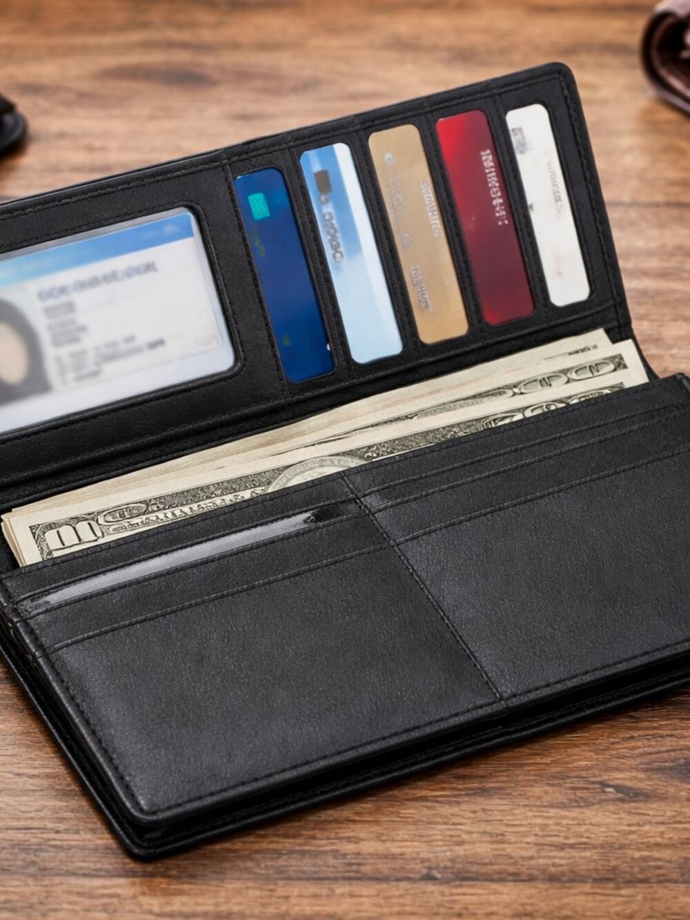 Artizanni Genuine Leather Slim Men's Tall Full Grain Vintage Wallet